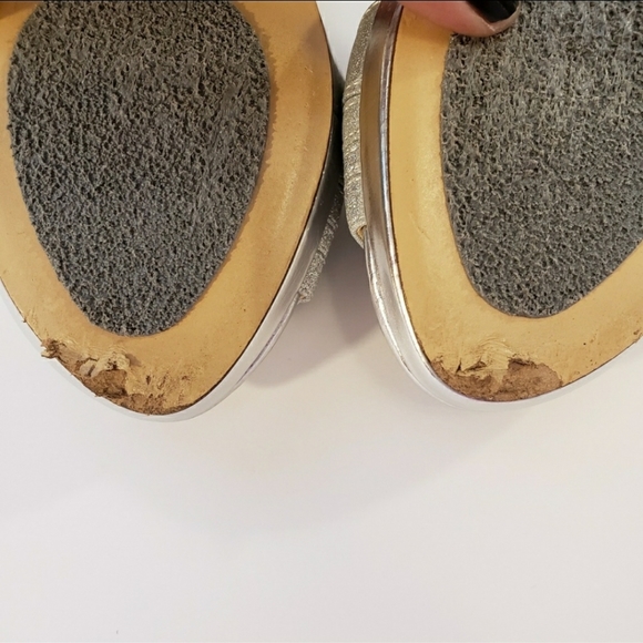 Nina Nelda Silver Glitter Heels - Picture 3 of 7